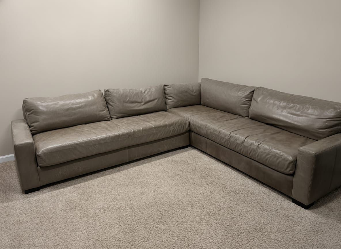 Maxwell leather chaise end