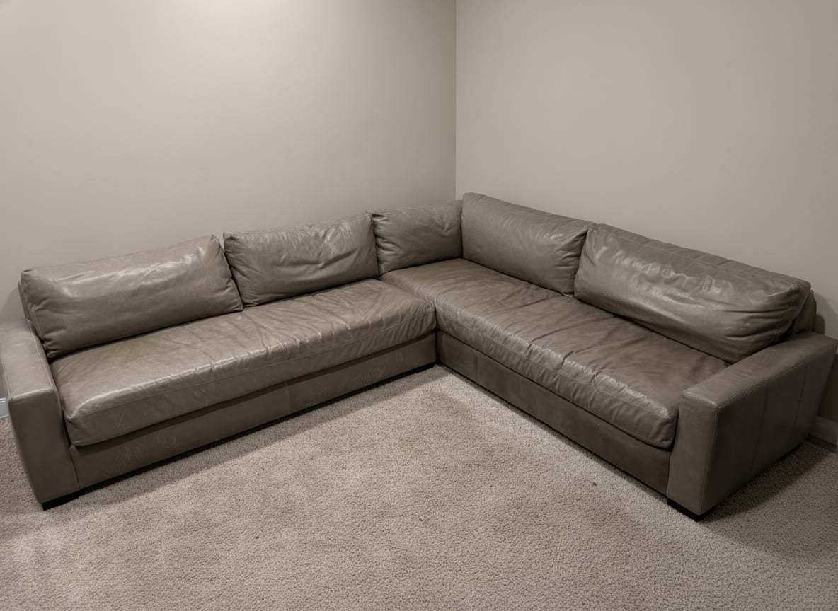Surface scratches in the leather — disclosed