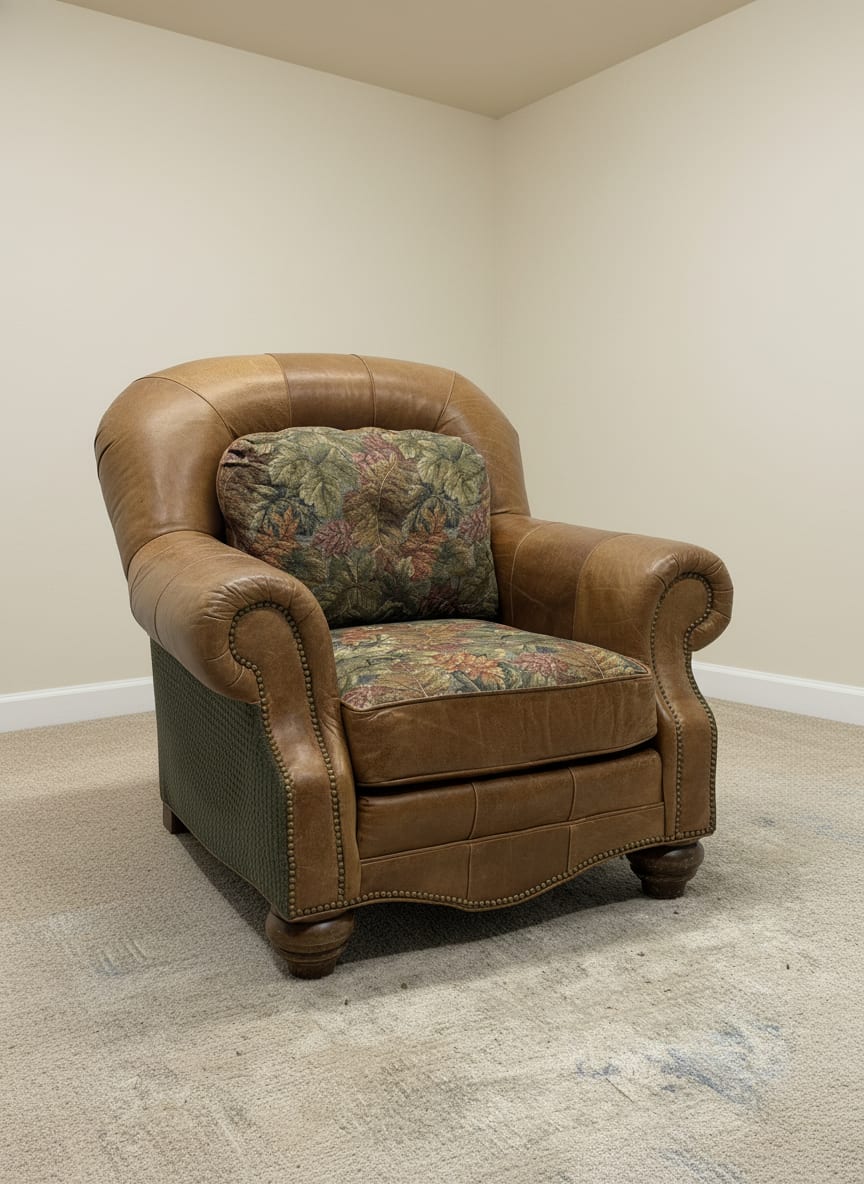 Clayton Marcus club chair from the side