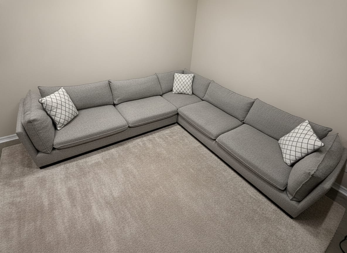 Norwood corner sectional, wide view